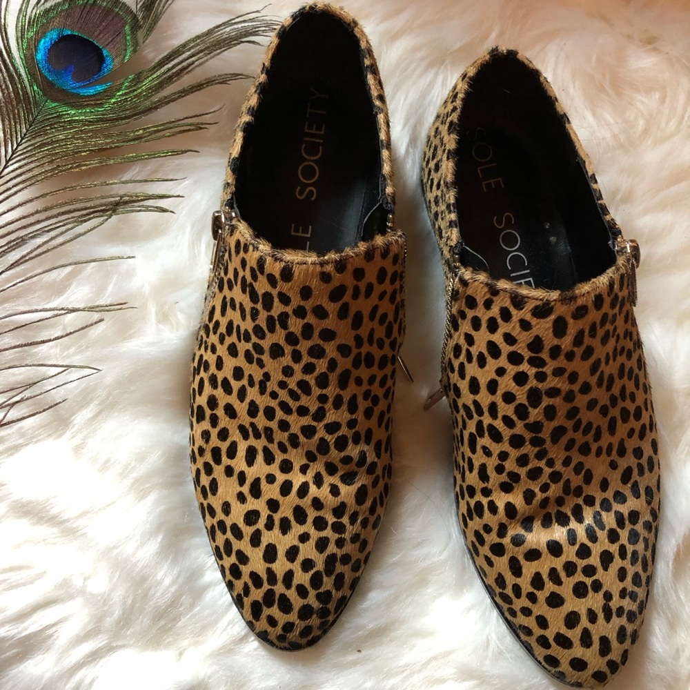 Soul society cheetah print booties